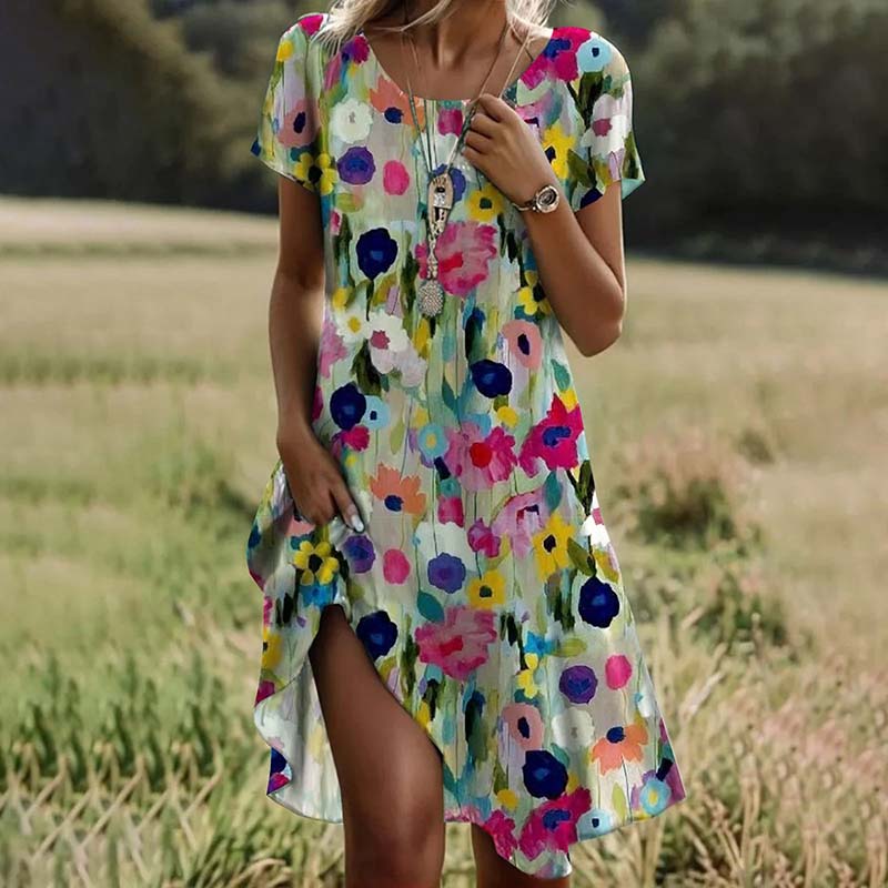 Lyrielle - Watercolor Bloom Dress