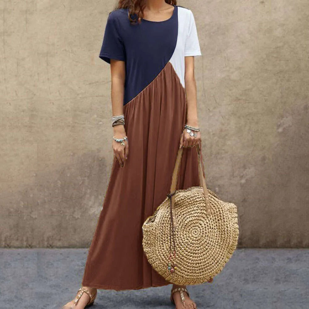 Marina - Modern Two-Tone Dress