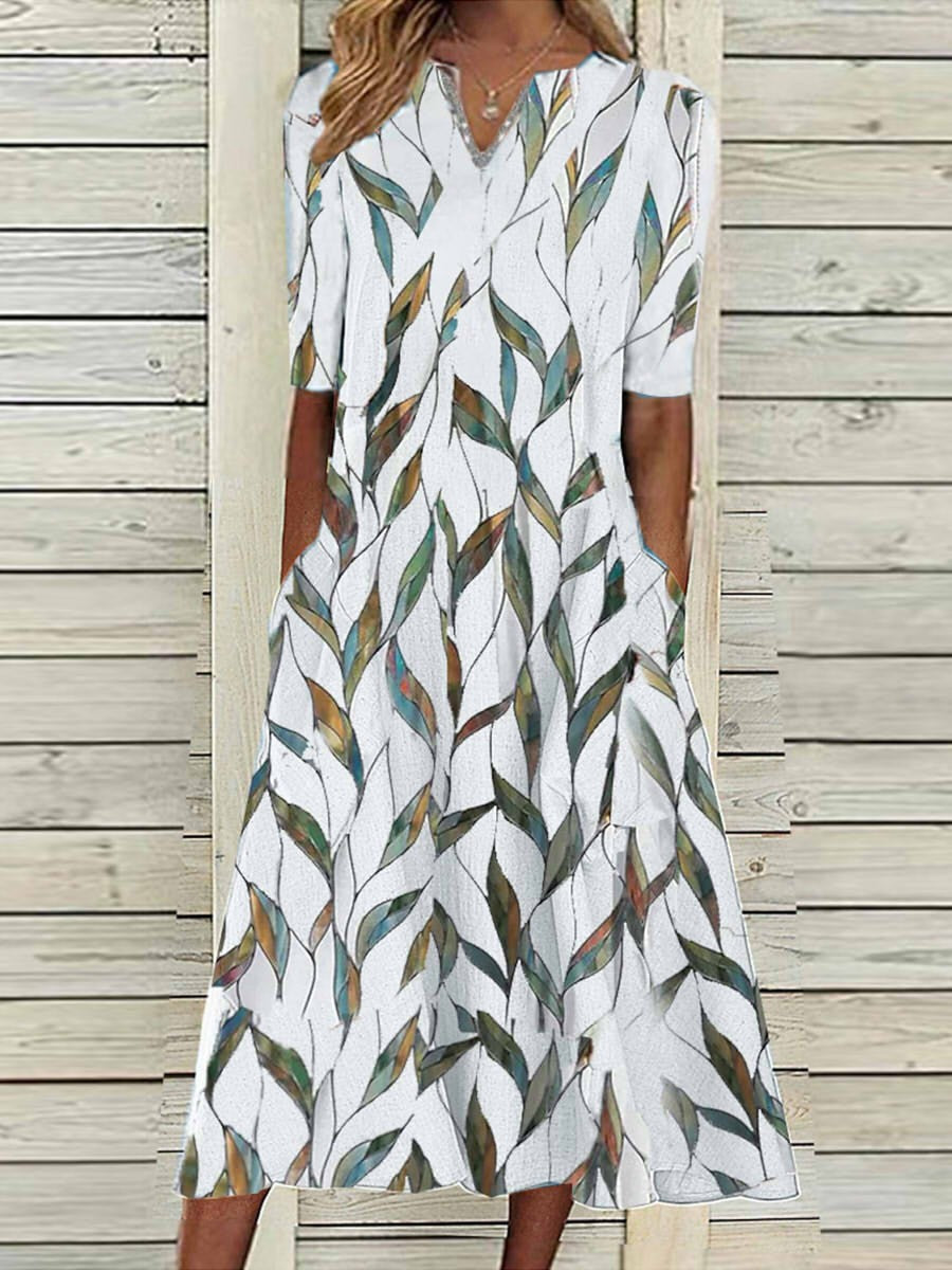 Malira - Flowing Leaf Dress