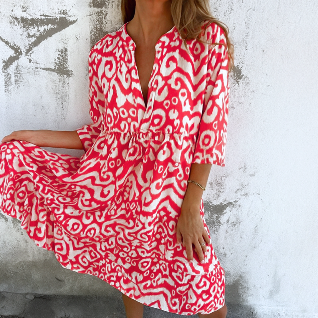 Keira - Abstract Boho Dress