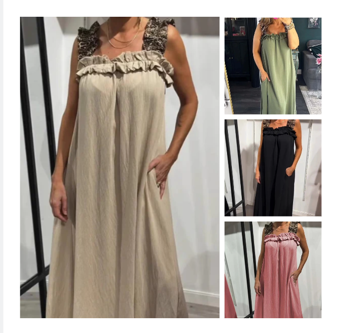 Sonia - Ruffle Drape Dress