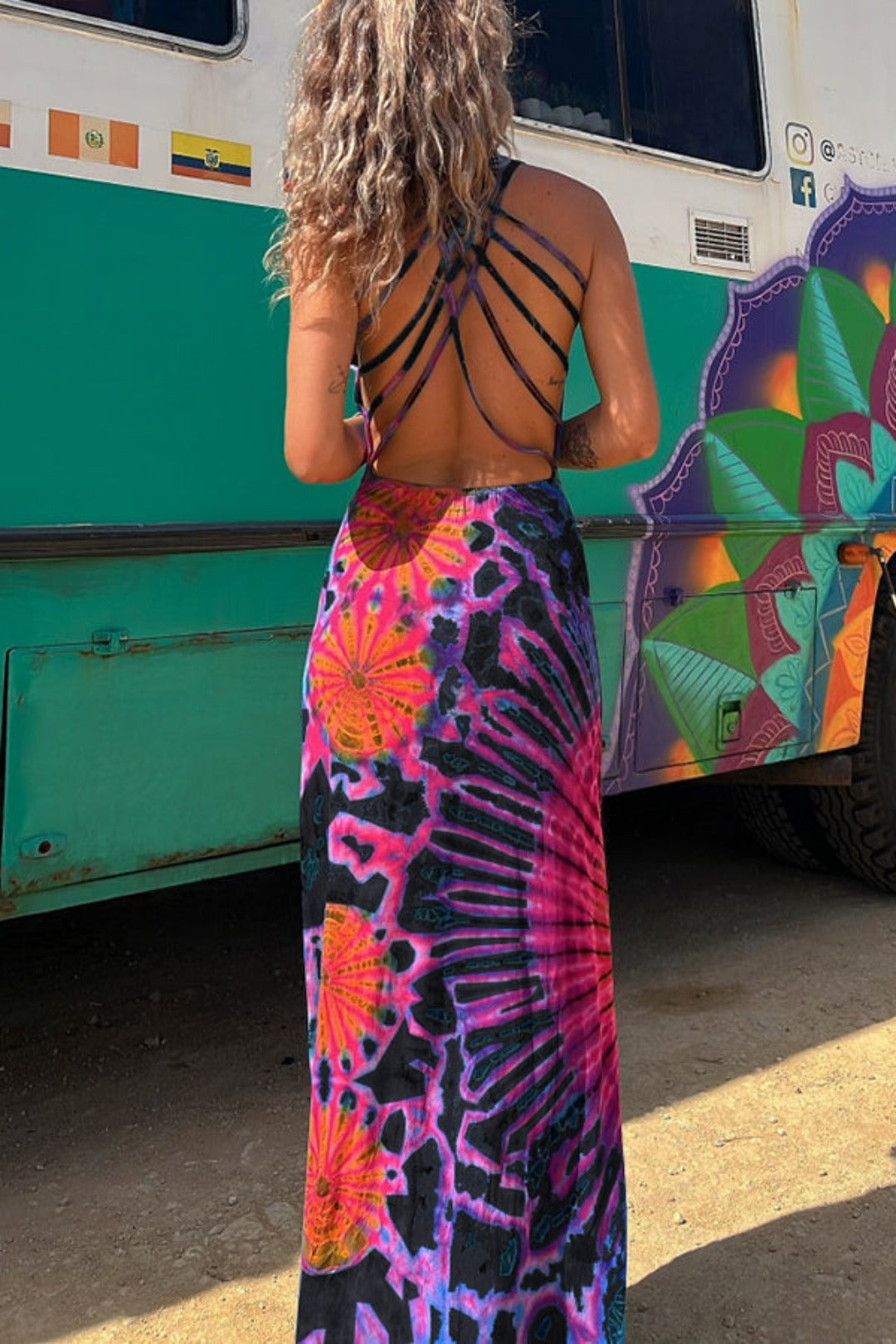 Krista - Radiant Tie-Dye Dress