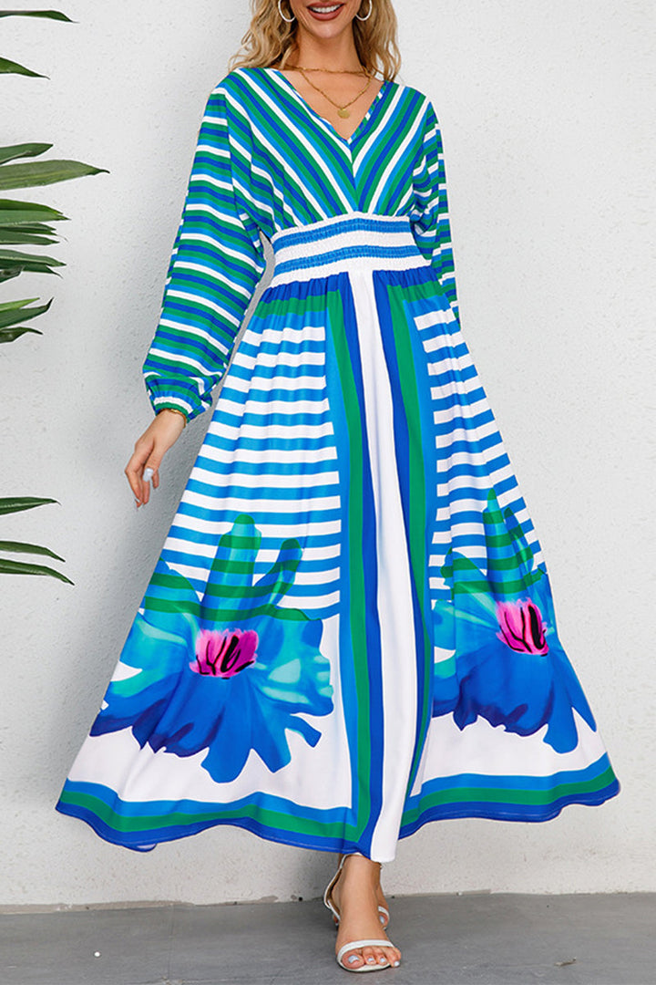 Marisa - Striped Floral Dress