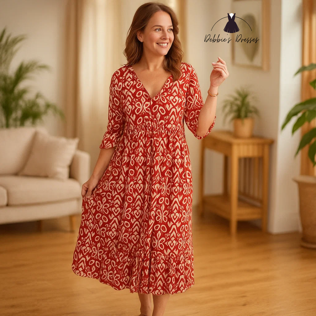 Isabella - Boho Printed Dress