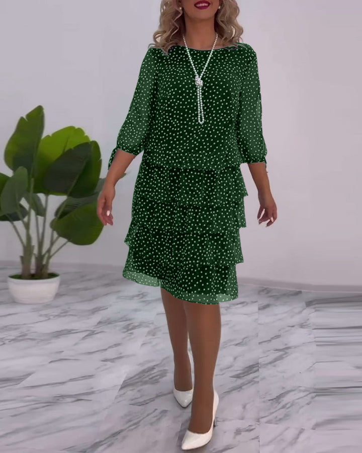 Hilda - Polka Dot Layered Dress