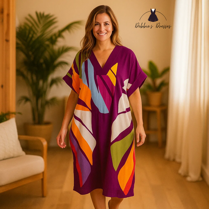 Rianna - Abstract Print Dress