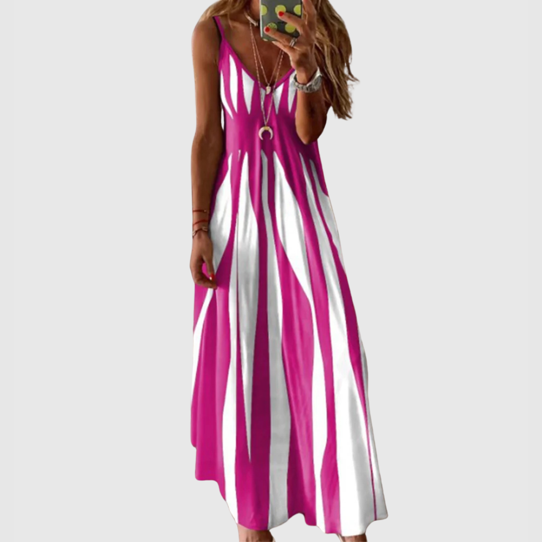 Luvena - Wave Printed Dress