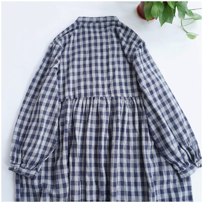 Merasol - Checkered Button Dress