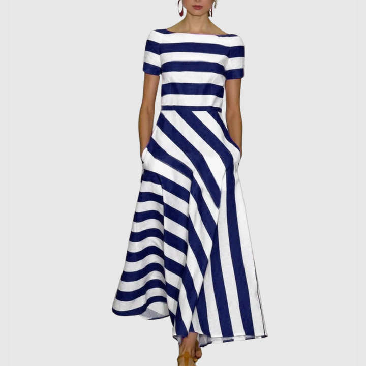 Madell - Stripe Elegance Dress