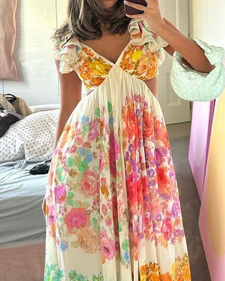 Solenne - Floral Vibrant Dress