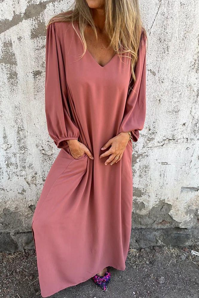 Melinda - Elegant V-Neck Dress
