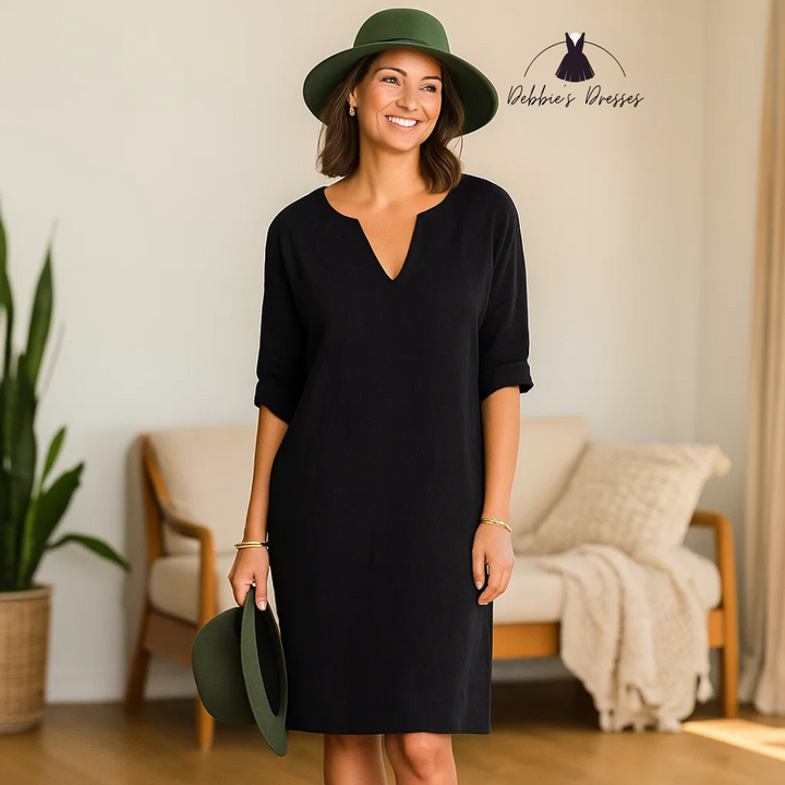 Beth - Relaxed V-Neck Dress