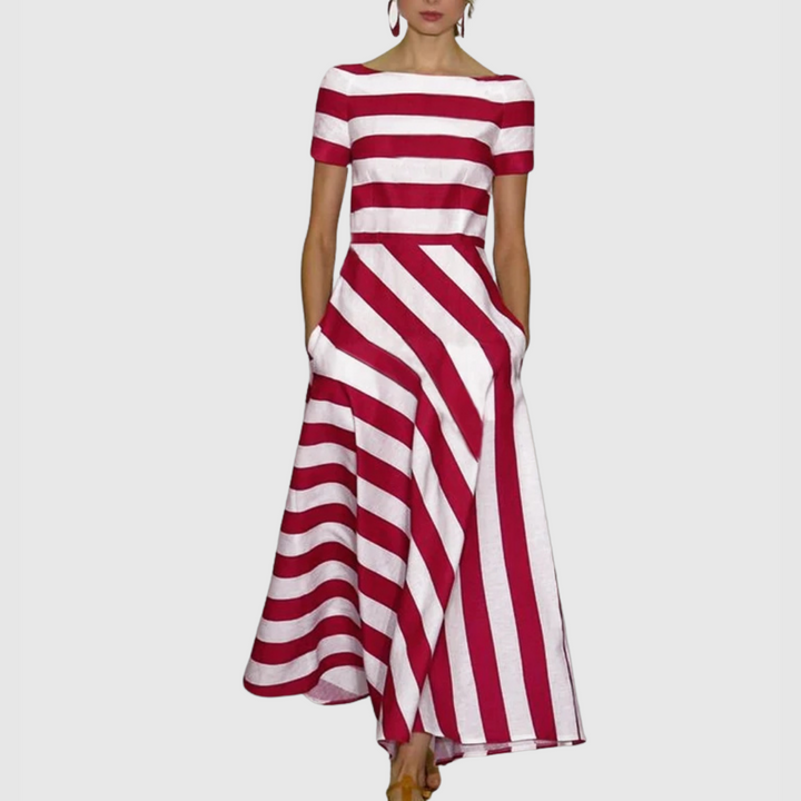Madell - Stripe Elegance Dress