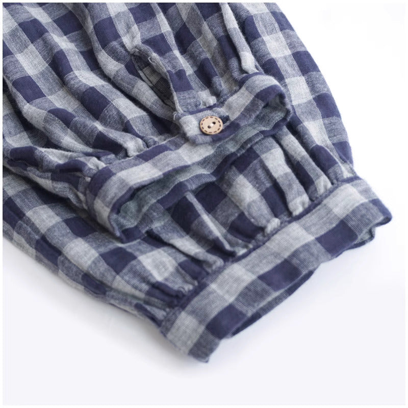 Merasol - Checkered Button Dress