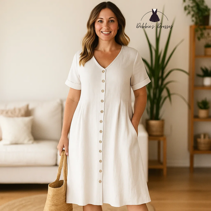 Yasmin - Effortless Buttoned Dress