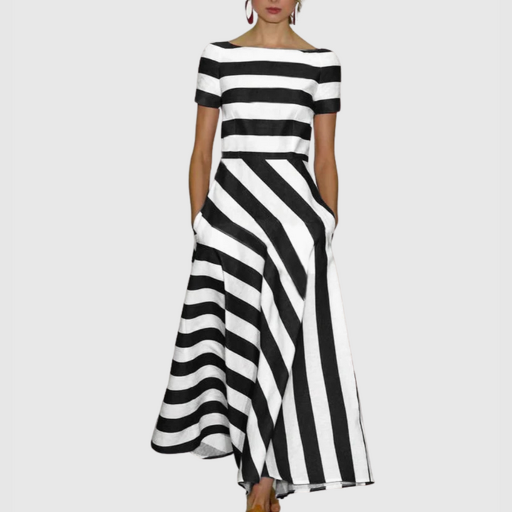 Madell - Stripe Elegance Dress