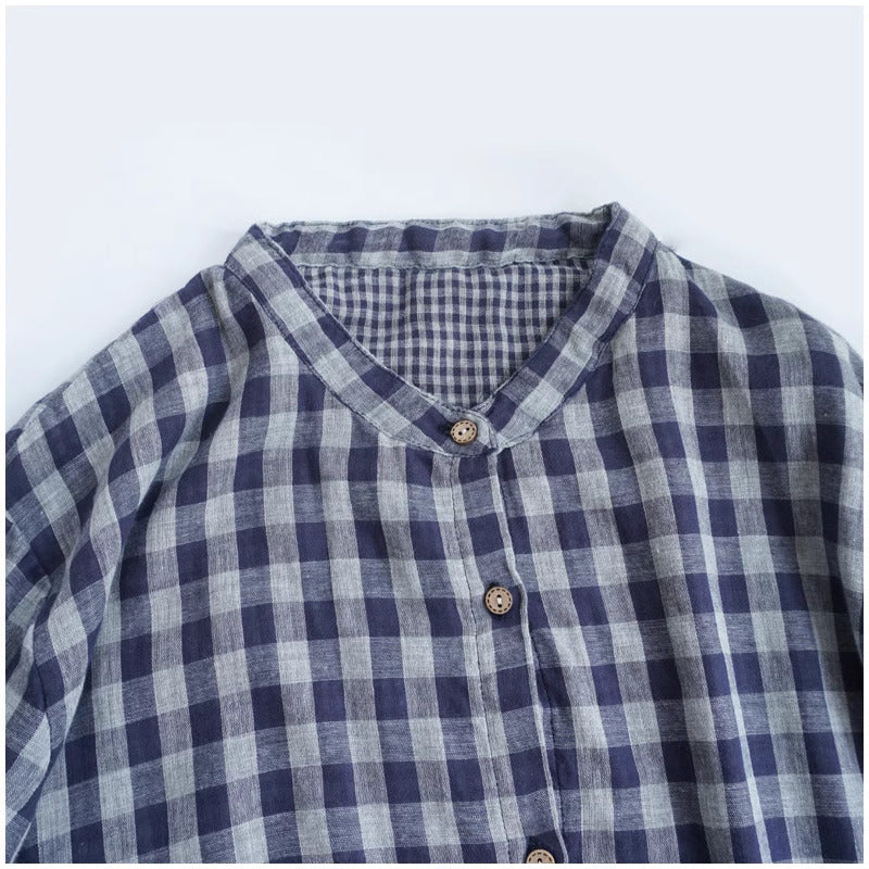 Merasol - Checkered Button Dress