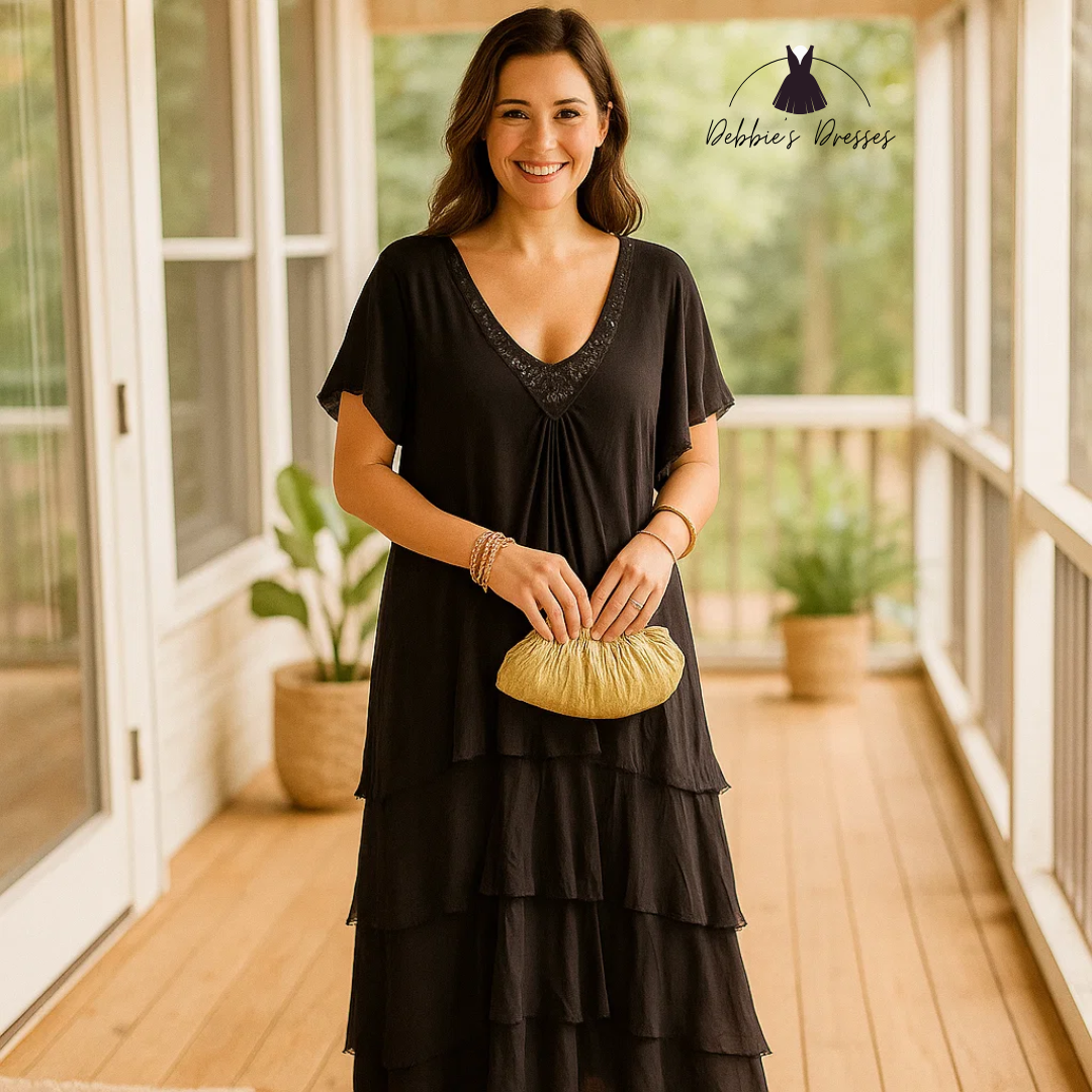 Anselia - Boho Ruffle Dress