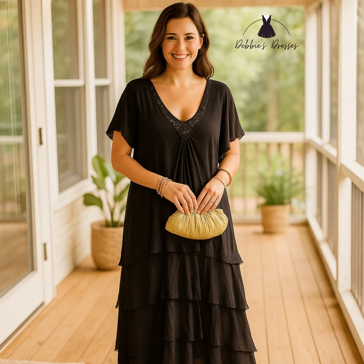 Anselia - Boho Ruffle Dress