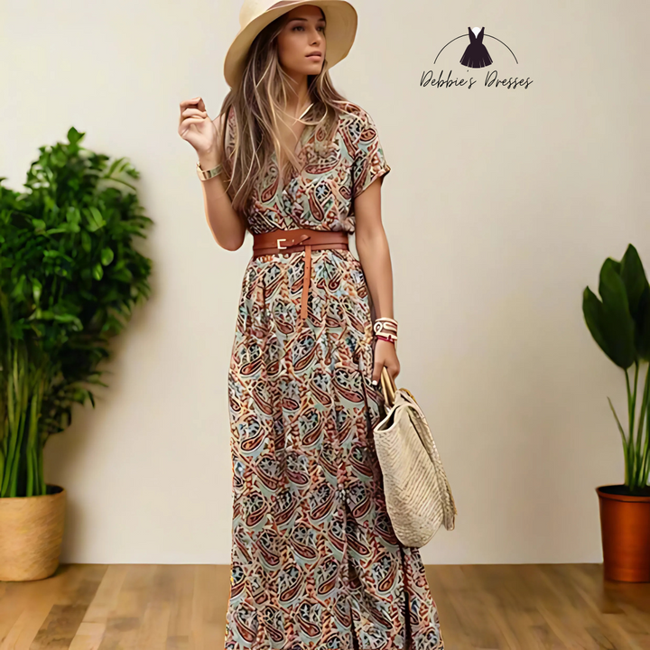 Desiree - Boho Paisley Dress