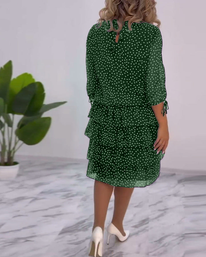 Hilda - Polka Dot Layered Dress