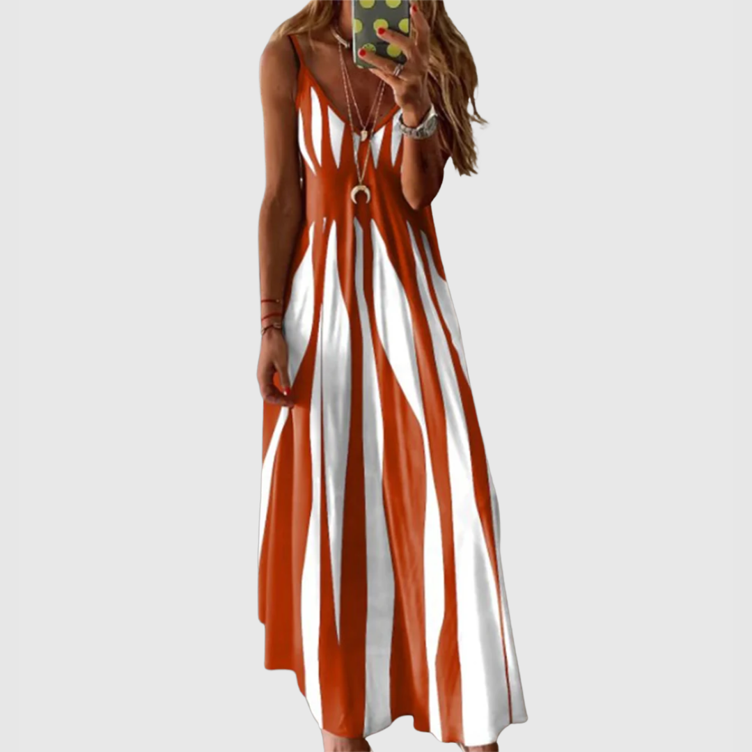 Luvena - Wave Printed Dress