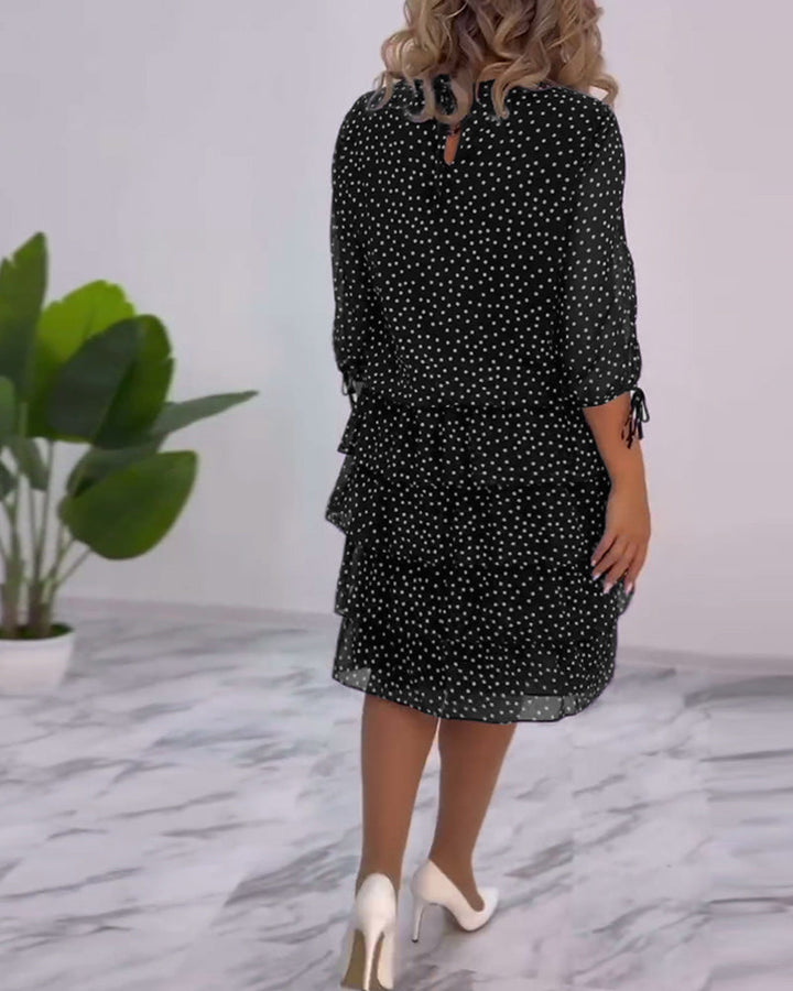 Hilda - Polka Dot Layered Dress