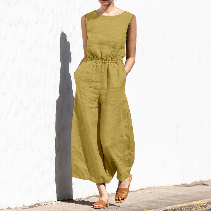 Tavina - Sleeveless Relaxed Jumpsuit