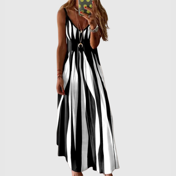 Luvena - Wave Printed Dress