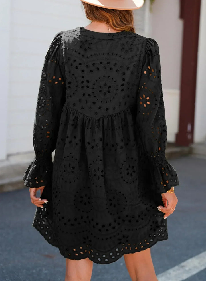 Shairene - Feminine Eyelet Dress