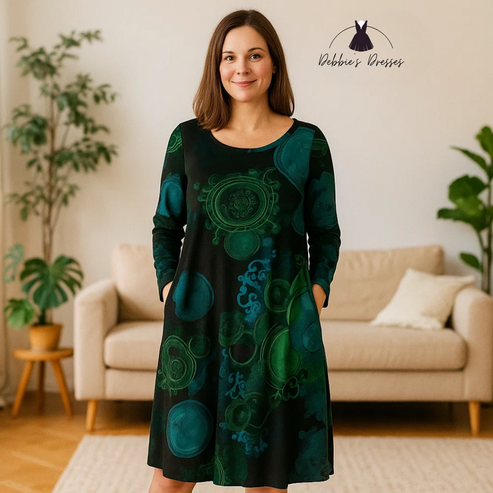 Nerina - Artistic Printed Dress