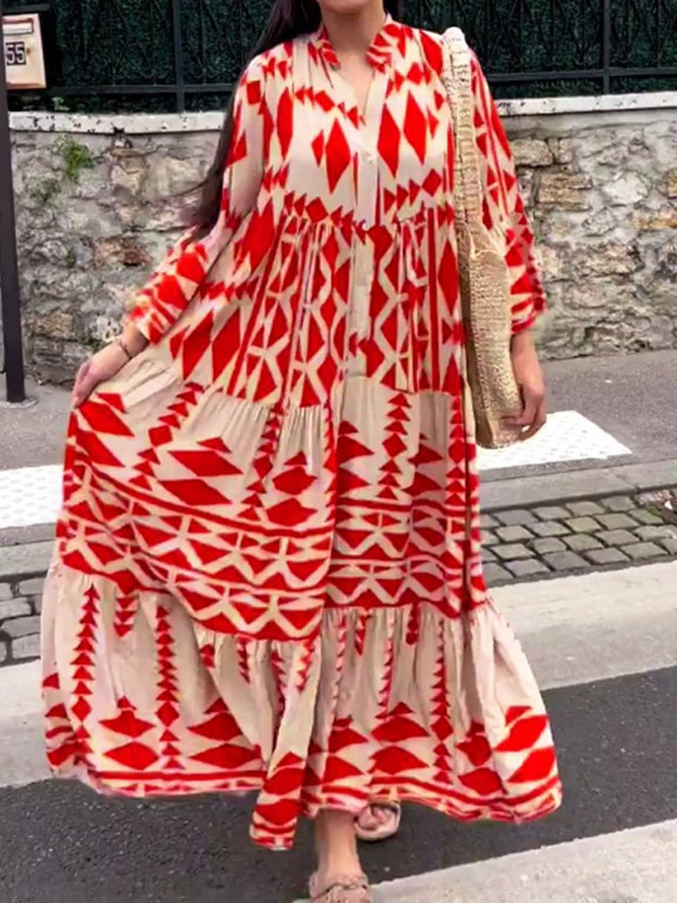 Kelra - Bohemian Geometric Dress