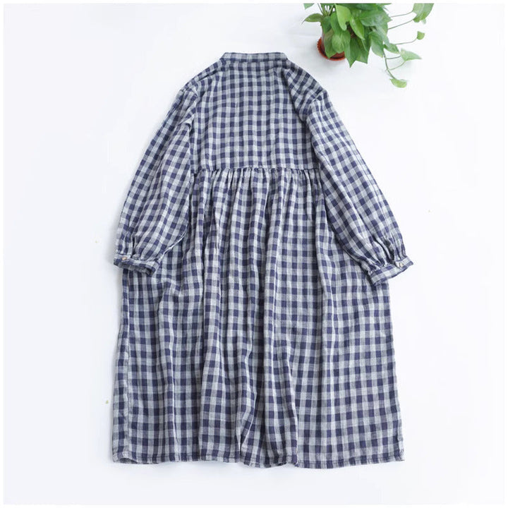 Merasol - Checkered Button Dress