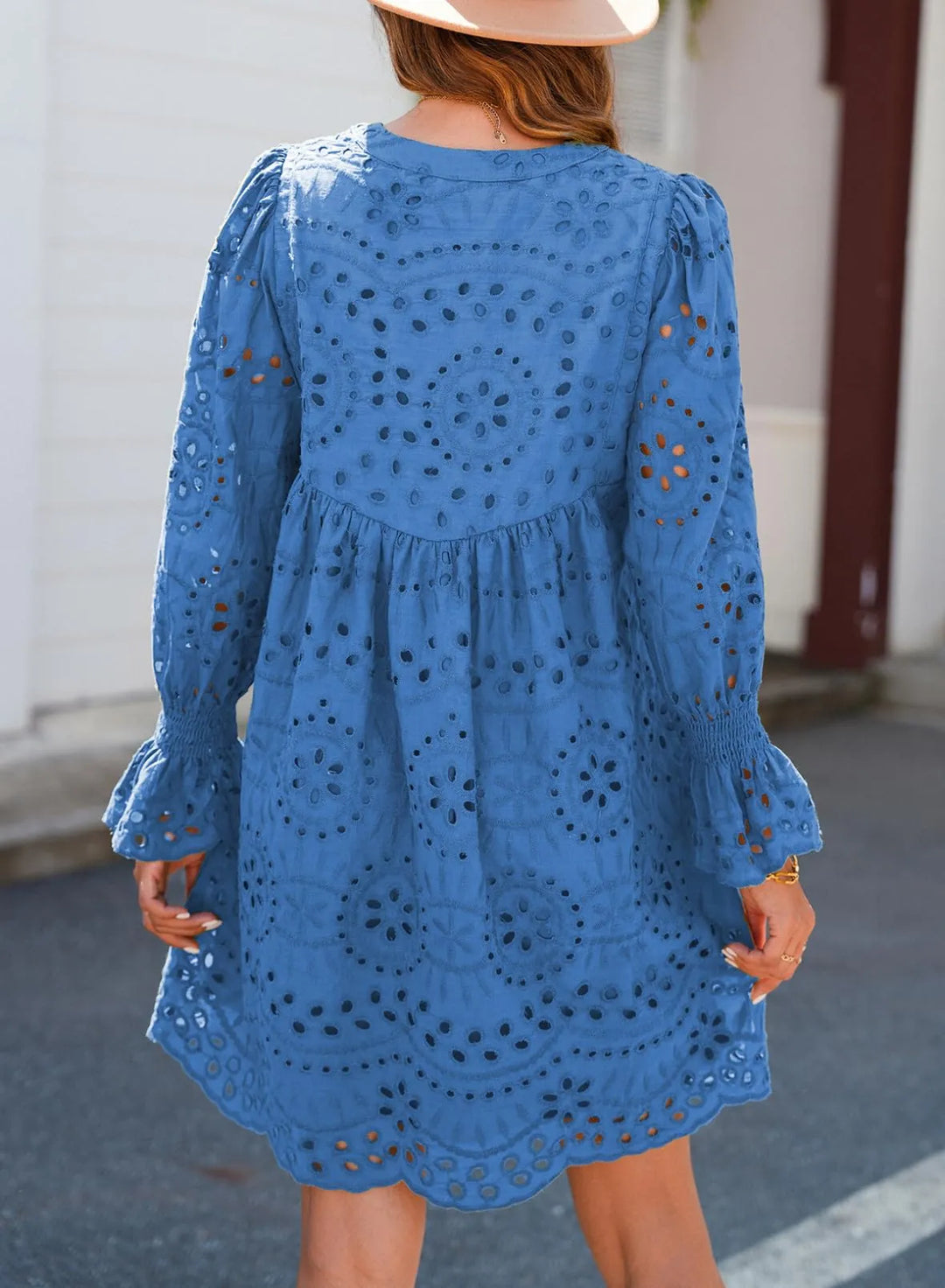 Shairene - Feminine Eyelet Dress