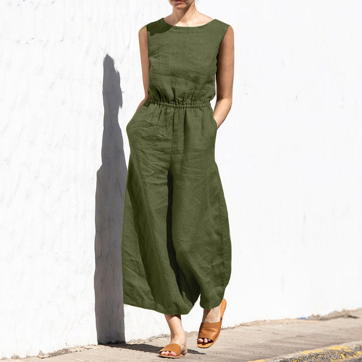 Tavina - Sleeveless Relaxed Jumpsuit