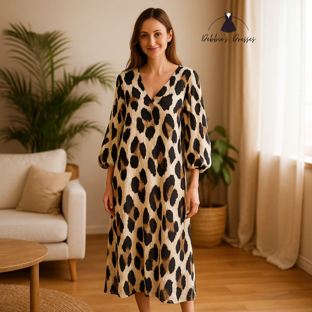 Lisa - Leopard Print Dress