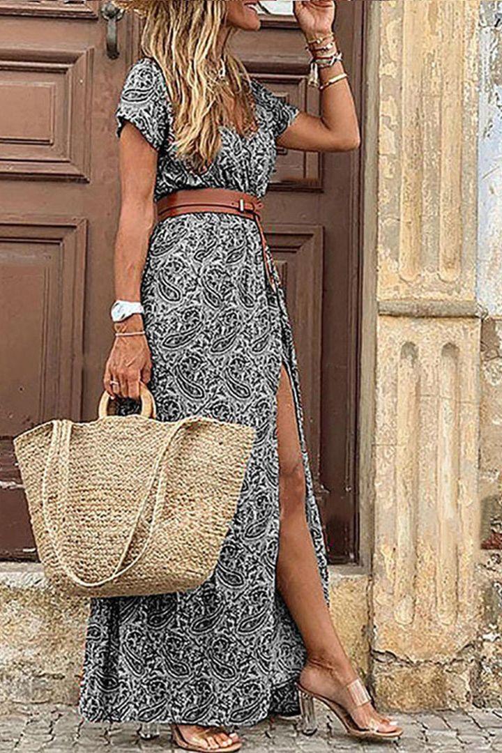 Desiree - Boho Paisley Dress