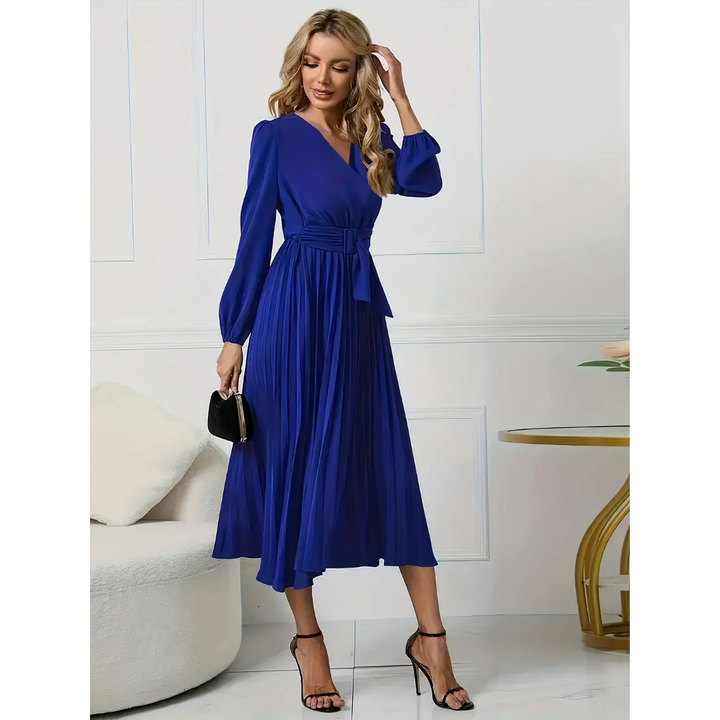 Aika - Pleated Elegance Dress