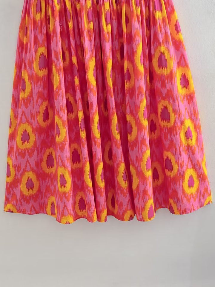 Necka - Bohemian Puff Sleeve Dress