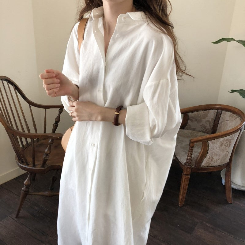 Taria - Buttoned Classic Dress