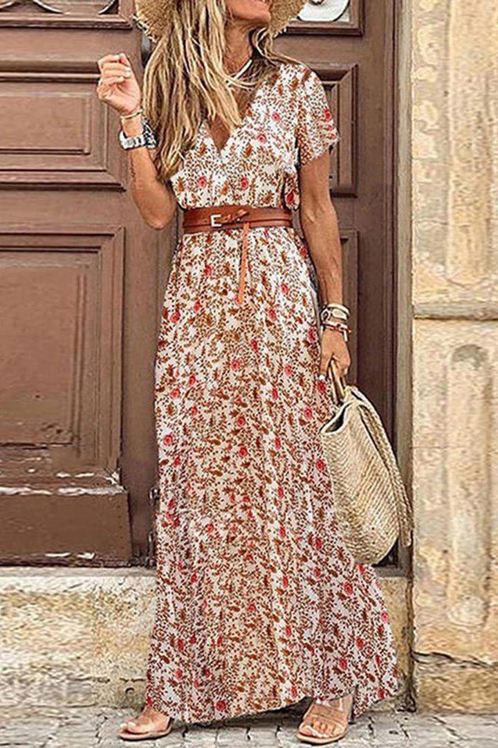 Desiree - Boho Paisley Dress