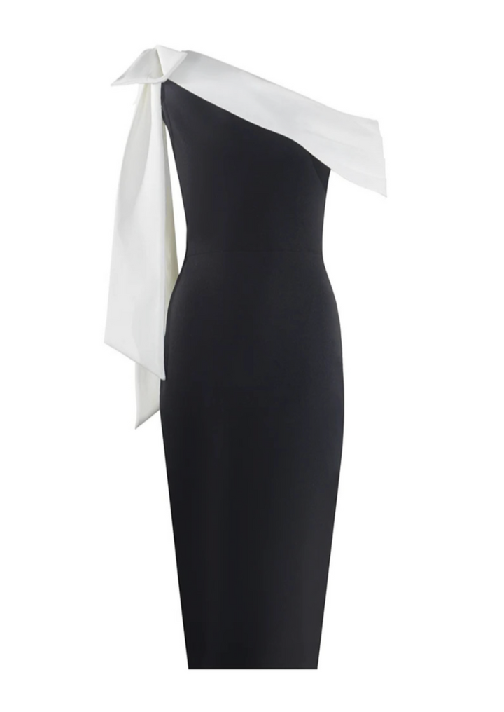 Novera - White Draped Detail Dress