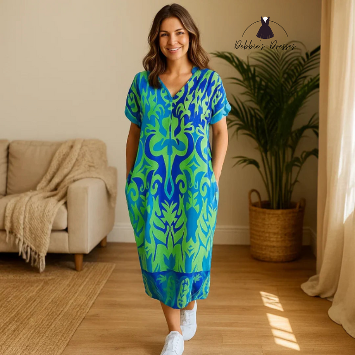Thalie - Abstract Print Dress