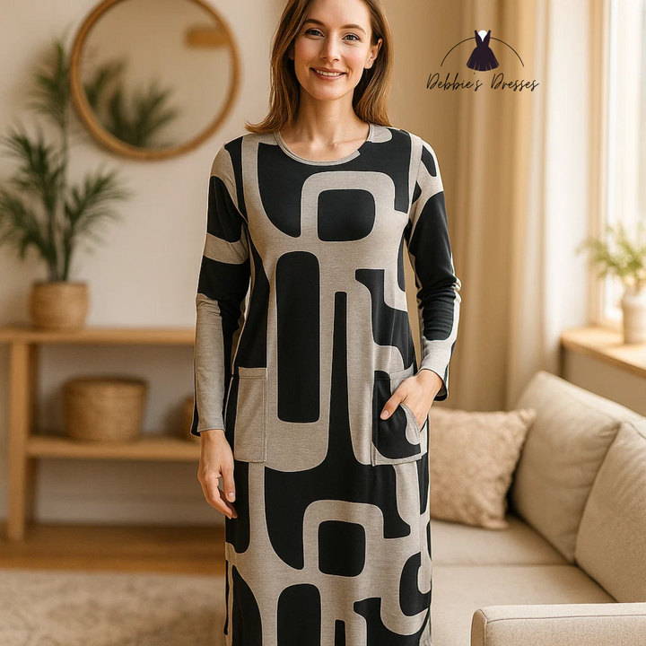 Mariah - Abstract Aura Dress