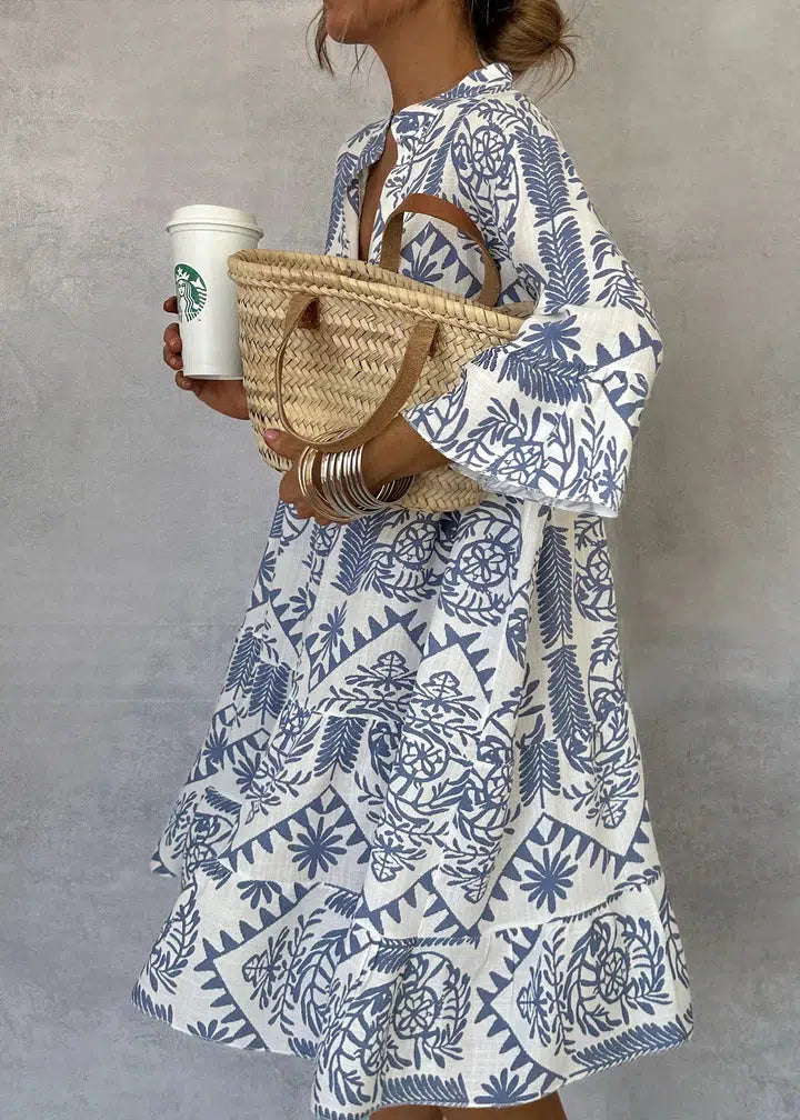 ANJIE - Relaxed Boho Tunic Dress