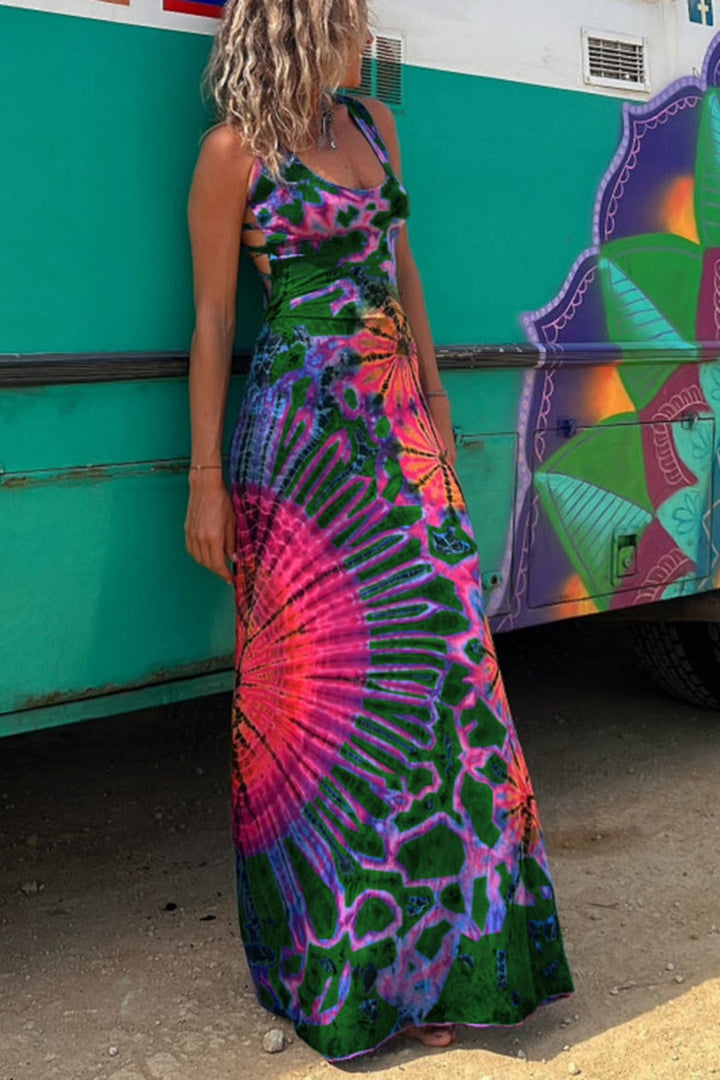 Krista - Radiant Tie-Dye Dress