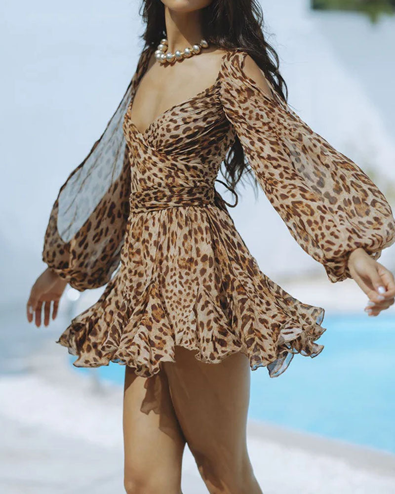 Ravela - Leopard Print Dress