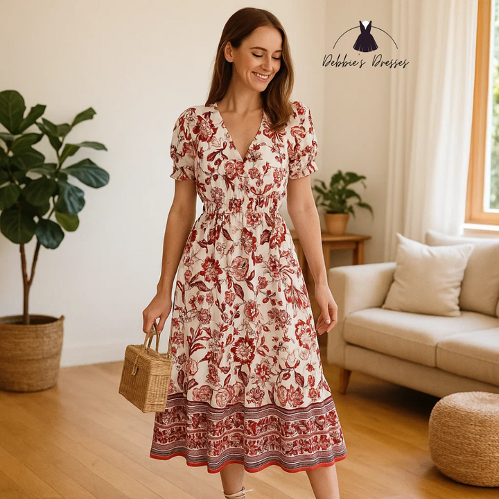 Adella - Floral Serenity Dress