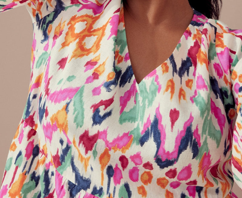 Nova - Printed Flair Dress