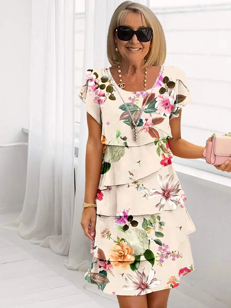 MARVELLE - Bloom Ruffle Dress
